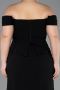 Abschlusskleid In Übergröße Lang Schwarz ABU6246