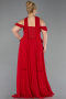 Bekleidung in Großen Größen Lang Chiffon Rot ABU6247