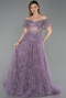 Abendkleid Lang Lavendel ABU6244
