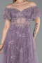 Abendkleid Lang Lavendel ABU6244