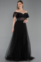 Abendkleid Lang Schwarz ABU6244