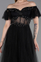 Abendkleid Lang Schwarz ABU6244