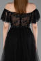 Abendkleid Lang Schwarz ABU6244