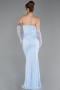 Abendkleid im Meerjungfrau-Stil Spitze Lang ABU5933