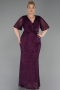Violette Abendkleid İn Übergröße Lang ABU4542