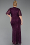 Violette Abendkleid İn Übergröße Lang ABU4542