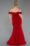 Abendkleid in Übergröße Lang Rot ABU6199