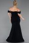 Abendkleid in Übergröße Lang Schwarz ABU6199