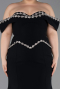 Abendkleid in Übergröße Lang Schwarz ABU6199