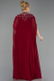 Weinrot Abendkleid İn Übergröße Chiffon Lang ABU5845