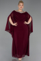 Kirschrot Abendkleid İn Übergröße Chiffon Lang ABU6068