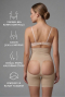 Bauch & Taille Formendes Korsett Hautfarben EM2063