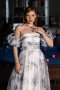 Abendkleid Lang Marineblau ABU6228