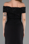 Abendkleid Lang Schwarz ABU6217