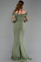 Abendkleid Lang Khaki ABU6273