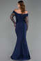 Abendkleid Lang Marineblau ABU6273