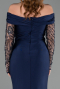 Abendkleid Lang Marineblau ABU6273