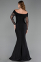Abendkleid Lang Schwarz ABU6273