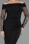 Abendkleid Lang Schwarz ABU6273