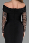 Abendkleid Lang Schwarz ABU6273