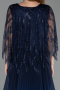 Marineblau Abendkleid İn Übergröße Chiffon Lang ABU4633