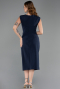 Marineblau Partykleid İn Übergröße Midi ABK2190