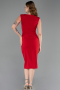 Abendkleid Midi Rot ABK2653