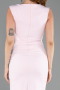 Abendkleid Midi Puder ABK2653