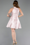 Partykleid Kurz Satin Puder ABK2654