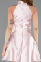 Partykleid Kurz Satin Puder ABK2654