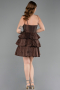 Partykleid Kurz Braun ABK2656