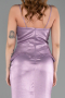 Abendkleid Lang Satin Lila ABU6275