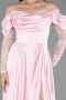 Standesamtkleid Satin Lang ABU5054