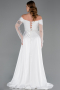 Abendkleid Perlenbesetzt Lang ABU5934