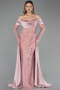 Abendkleid Perlenbesetzt Lang ABU5934