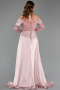 Abendkleid Perlenbesetzt Lang ABU5934