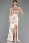 Abendkleid Lang Satin Gold ABU6276