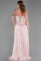Abendkleid Lang Chiffon Puder ABU6277
