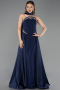 Abendkleid Lang Marineblau ABU6279