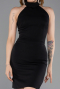 Partykleid Kurz Schwarz ABK2645