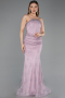 Abendkleid im Meerjungfrau-Stil Lang Spitze Lavendel ABU6256