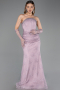 Abendkleid im Meerjungfrau-Stil Lang Spitze Lavendel ABU6256