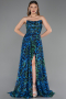 Abendkleid Lang Sächsischblau ABU6259