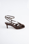 Party-Schuhe Wildleder Braun ABN2122