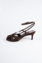 Party-Schuhe Wildleder Braun ABN2122