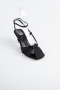 Party-Schuhe Wildleder Schwarz ABN2122