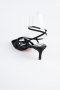 Party-Schuhe Wildleder Schwarz ABN2122