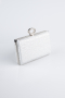 Abendtasche Gemustert Silber SH830
