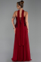 Abendkleid Lang Chiffon Weinrot ABU5486