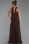 Abendkleid Lang Chiffon Braun ABU5486